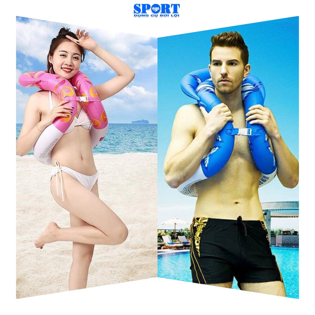 Vòng Tập Bơi Trẻ Em Người Lớn, Phao Tập Bơi Đeo Dưới Cánh Tay Túi Khí  3-6-10 tuổi Shop-Dungcuboiloi