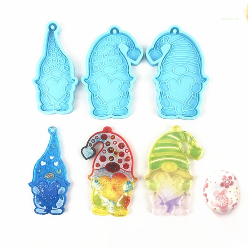 Khuôn Silicone Làm Móc Khóa Bằng Nhựa Resin UV DIY