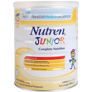 Sữa Nutren Junior Cho Trẻ Nhẹ Cân, Thấp Còi, Chậm Tăng Trưởng 800g
