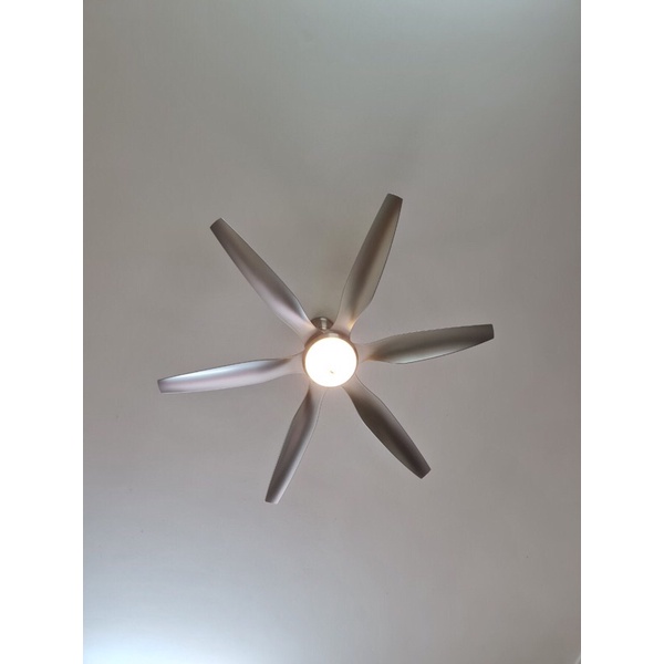 Quạt Trần Đèn 6 Cánh Mầu Bạc hàng chính hãng