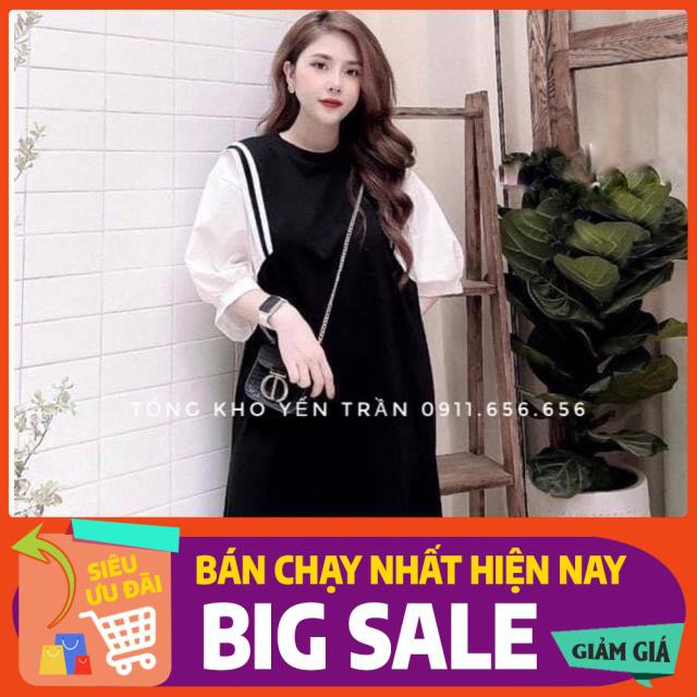 Váy thuỷ thủ tay lỡ chất đũi đẹp hàng đổ shop