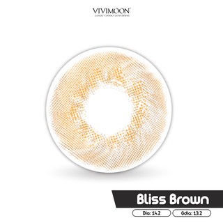 Lens Cận Màu Nâu Tây VIVIMOON Bliss Brown 13.2 mm - Kính Áp Tròng Cận Chính Hãng Hàn Quốc