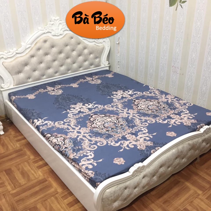 Ga Chống Thấm Cotton Hoạ Tiết, Ga Chống Thấm , Ga Chống Thấm Cotton Kháng Khuẩn, An Toàn Cho Bé Mẫu  Hoàng Gia Ghi