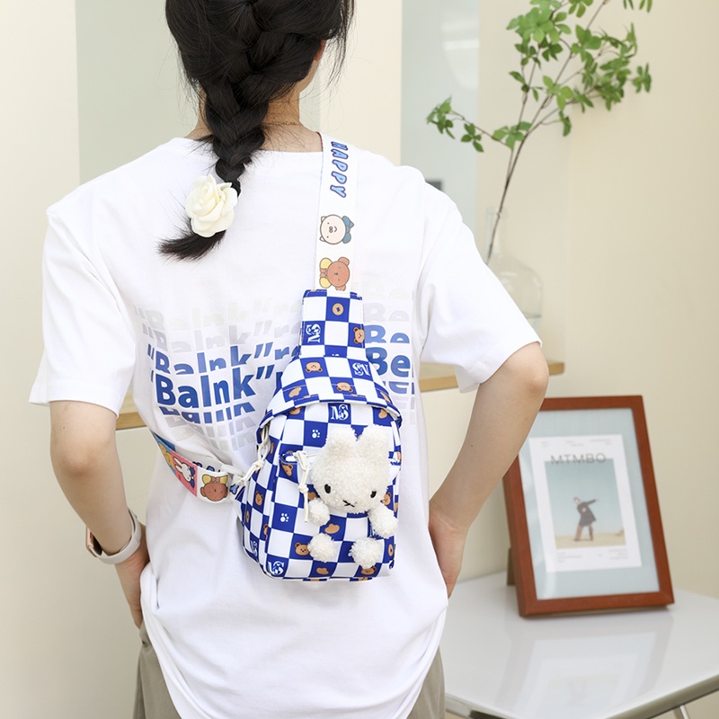 Túi Đeo Chéo Ngực Hình Thỏ Dễ Thương Xinh Xắn Cho Các Bé