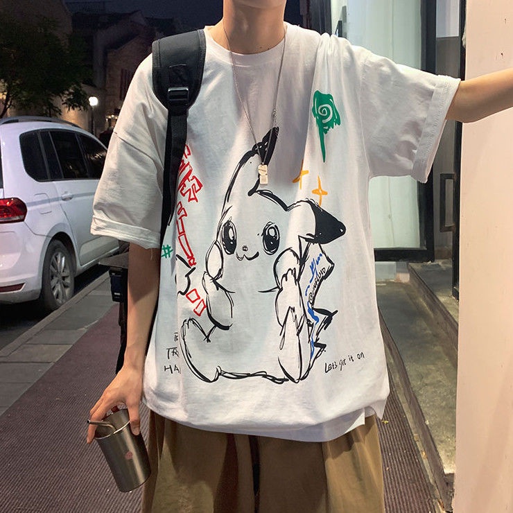 Áo Thun Tay Lỡ Dáng Rộng Phong Cách Hong Kong Thời Trang Cho Nam Và Nữ