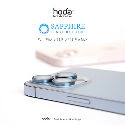 Ốp viền kính bảo vệ camera LENS CAMERA HODA SAPPHIRE CHỐNG TRẦY XƯỚC cho iPhone 12Pro/12ProMax/13Pro/13ProMax