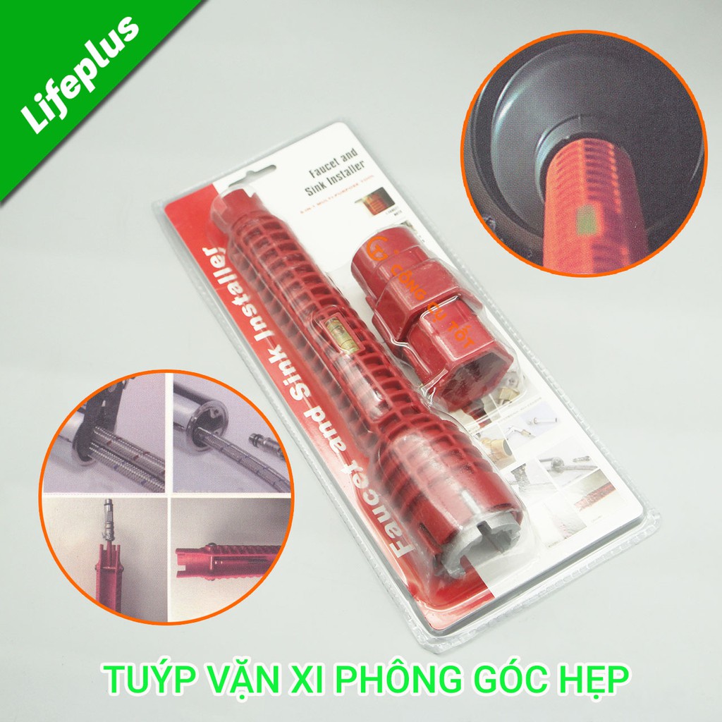 Cờ lê vặn xi phông góc hẹp 4 chi tiết