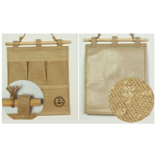 Túi vải đay treo tường mini phong cách vintage