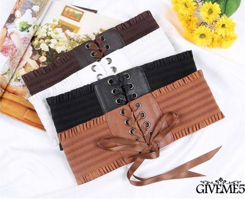 Thắt Lưng Da Pu Màu Trơn Thắt Nơ Xinh Xắn Cho Nữ