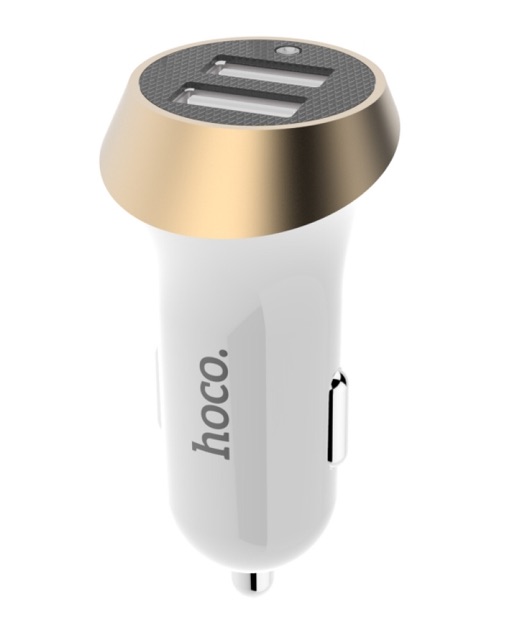Củ sạc điện thoại trên oto 2 cổng sạc Hoco | BigBuy360 - bigbuy360.vn