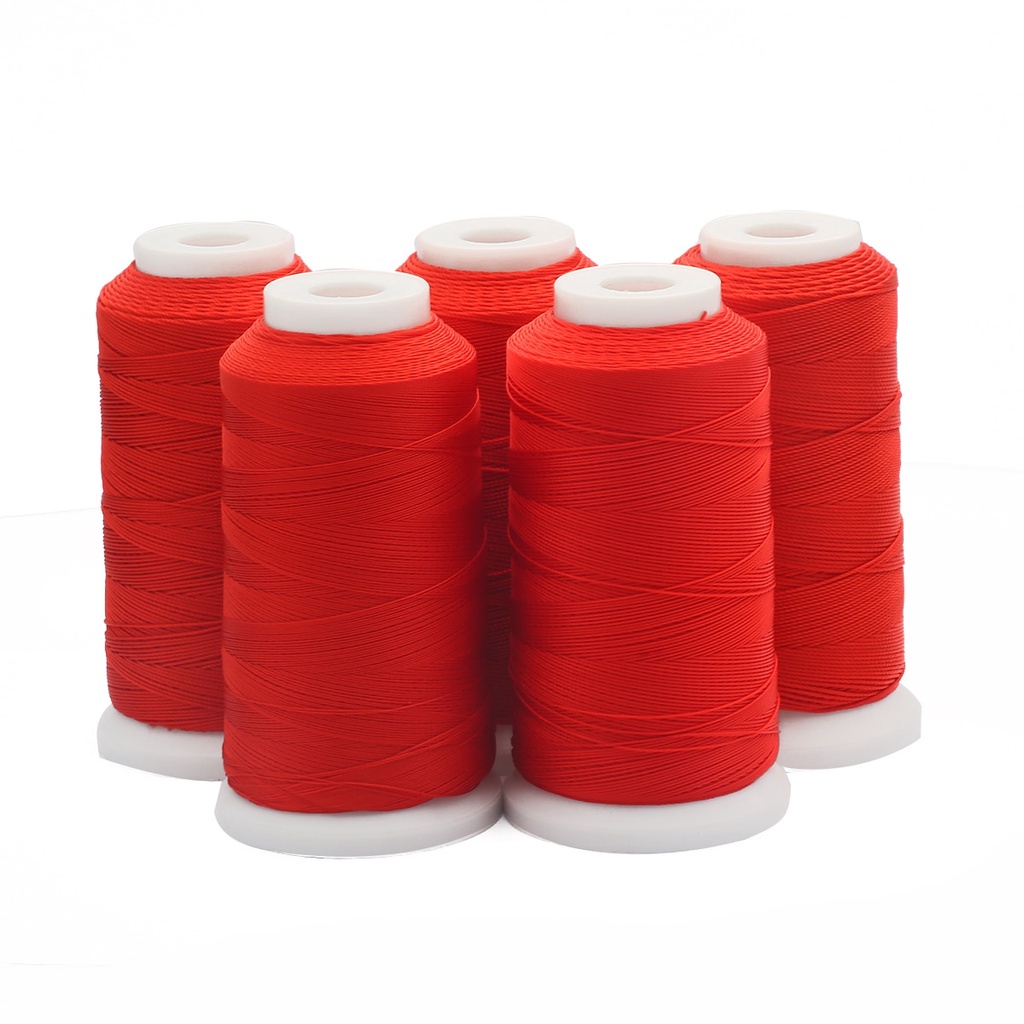 BEADIA Cuộn Dây Nylon Màu Đỏ Làm Vòng Tay Thủ Công