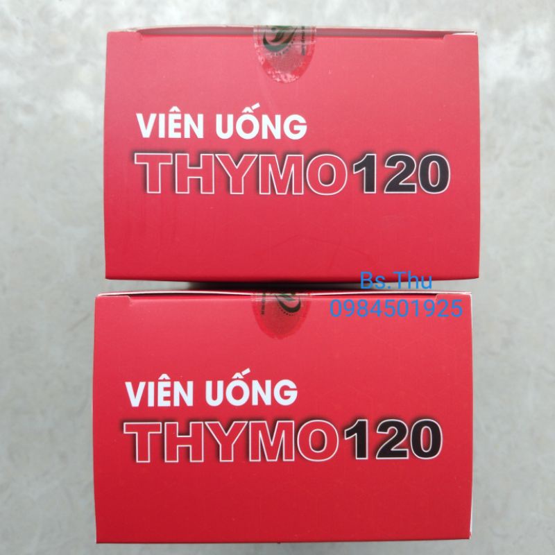 Viên uống Thymo120 với Thymodulin nhập khẩu Đan Mạch và Cao Xuyên Tâm Liên hộp 30 viên hỗ trợ tăng đề kháng đường hô hấp