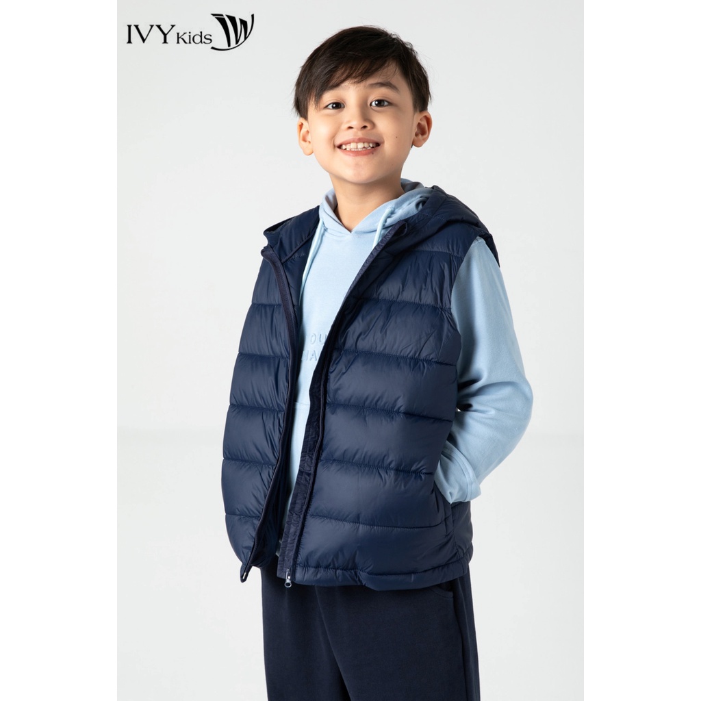 [Mã WABRIVY153 giảm 12% đơn 250K] Áo khoác phao gile bé trai IVY moda MS 79K1266