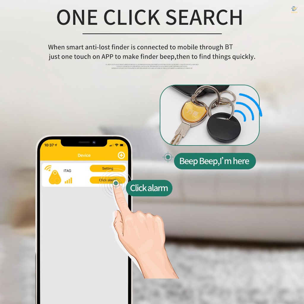 Thiết Bị Định Vị GPS Không Dây Thông Minh Cho Thú Cưng/Chìa Khóa/ Túi/ Túi Thông Minh Định Vị BT Selfie Màu Đỏ