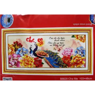 Tranh Thêu Chữ Thập Cha Mẹ 88829 103*48cm
