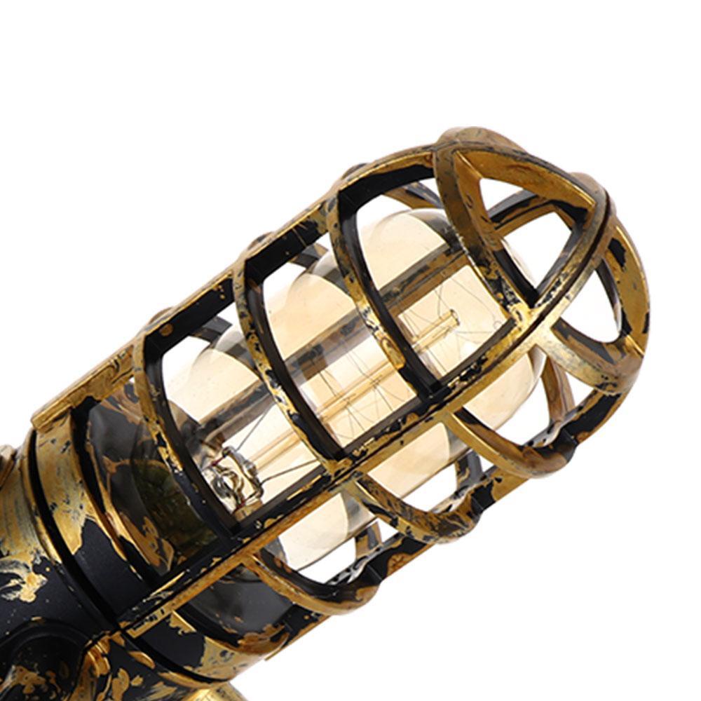 Đèn Bàn Hình Tên Lửa Phong Cách Steampunk Độc Đáo