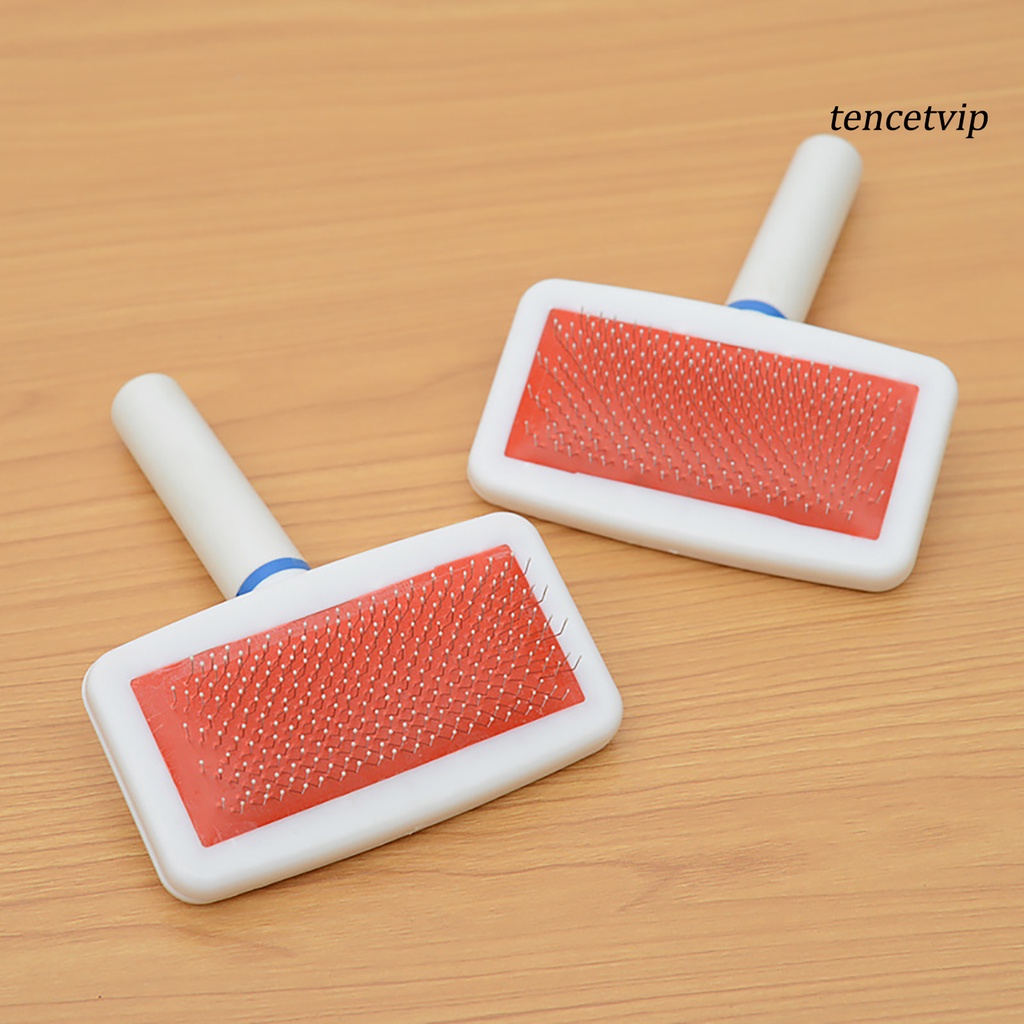 Lược Chải Lông Thú Cưng Tay Cầm Gỗ Linh Hoạt