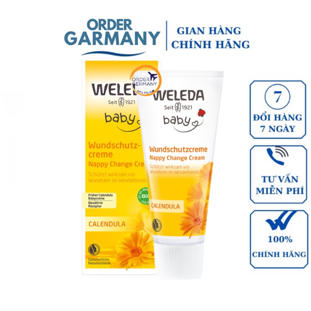 Kem chống hăm Weleda dòng hữu cơ cao cấp [Mẫu mới+ bill ]- Hàng Đức