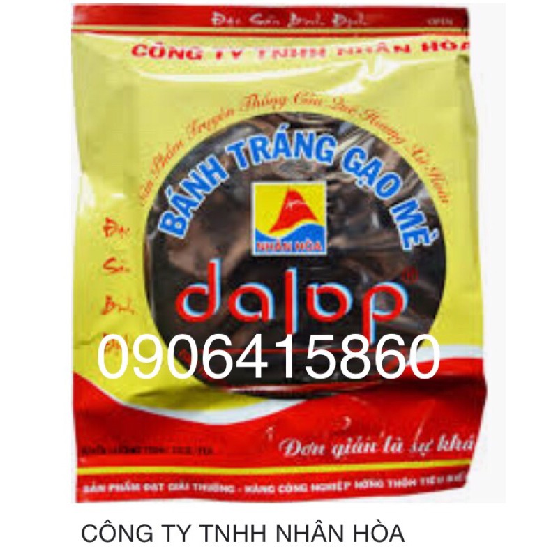 BÁNH TRÁNG NƯỚNG SẴN CÔNG TY TNHH THƯƠNG HIỆU NHƠN HOÀ dalop SX THEO TRUYỀN THỐNG ĐẶC SẢN BÌNH ĐỊNH