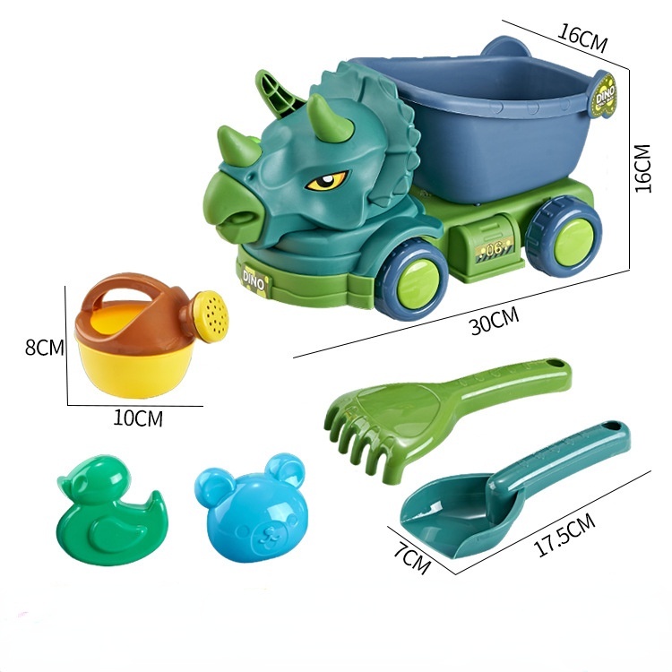 Set 6 xe xúc cát đồ chơi SEA SUN TOYS chuyên dụng dành cho các bé
