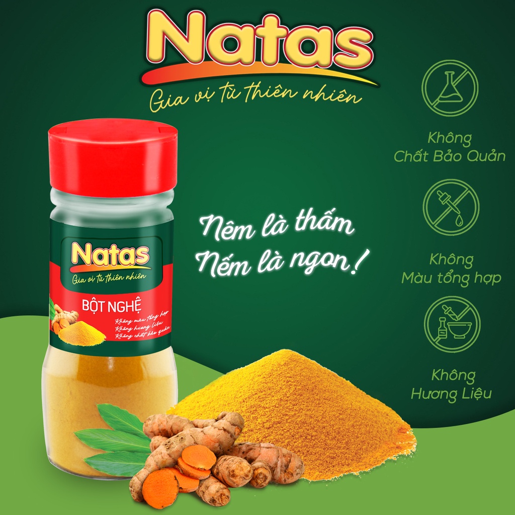Bột Nghệ Natas Hũ 40