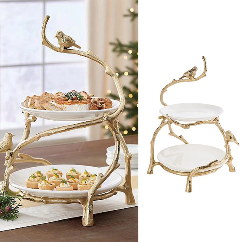 European Tray Multi-Layer Cake Stand Wedding Party Dessert Table Candy Fruit Plate Food Server Display Holder