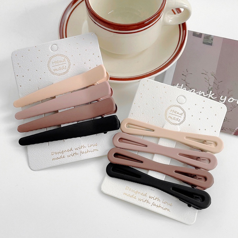 Set 4 Kẹp Tóc Phong Cách Vintage Nhiều Màu Sắc