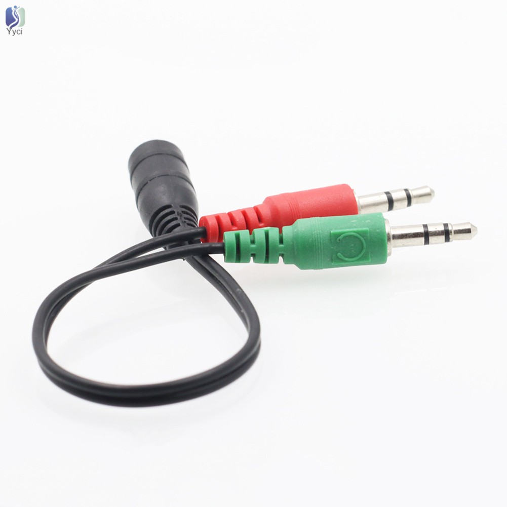 Dây cáp âm thanh chia khe cắm 3.5mm ra 2 đầu cắm RCA cho tai nghe