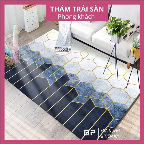 Thảm trải sản trang trí phòng khách, thảm lót sàn cỡ lớn phòng ngủ kích thước 120cm x 160cm