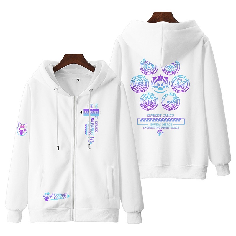 Áo Hoodie Tay Dài Dáng Rộng In Hình Honkai Impact 3 Kiana Kaslana / Pardofelis / Theresa Apocalypse 3D Thời Trang Nhật Bản 2022