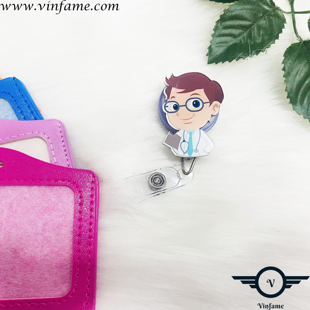 YoYo Bảng tên bác sĩ - Kẹp thẻ đeo bảng tên Bác sĩ, Điều Dưỡng, Dược sỹ