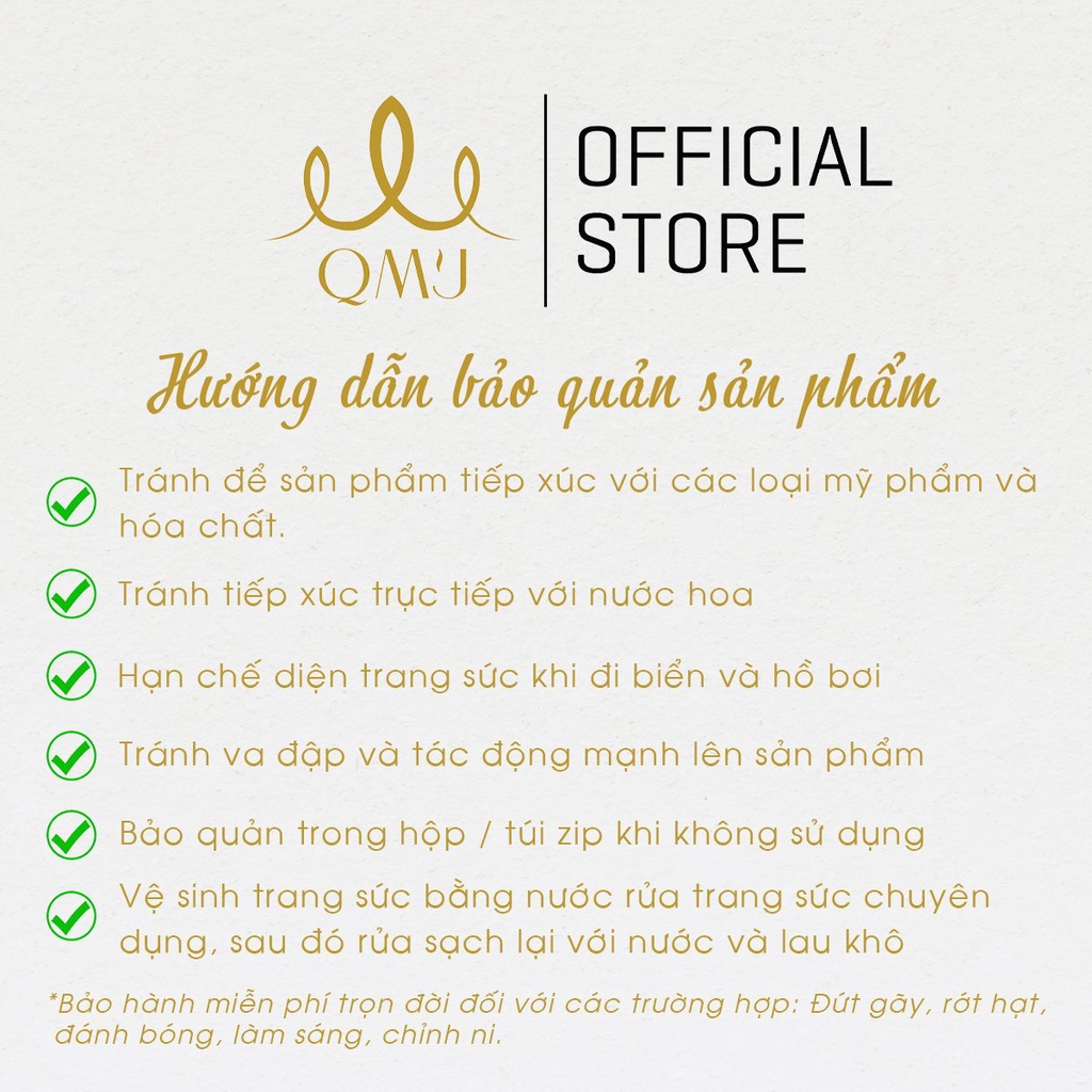 QMJ Bông tai bạc phale 7 màu lấp lánh, kiêu sa - Q428