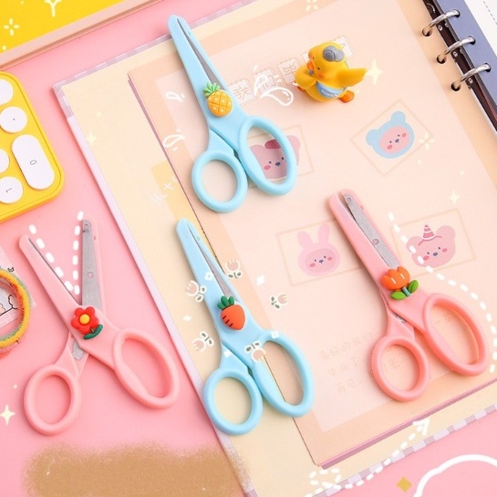 Kéo thủ công cắt giấy mini cute an toàn cho bé học sinh