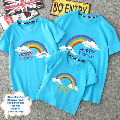 🌈🌞🌈VIDEO ÁO THUN GIA ĐÌNH HAPPY FAMILY HÌNH CẦU VỒNG, ÁO GIA ĐÌNH ĐI BIỂN CHẤT COTTON LOẠI 1 ĐỦ MÀU ĐỦ SIZE