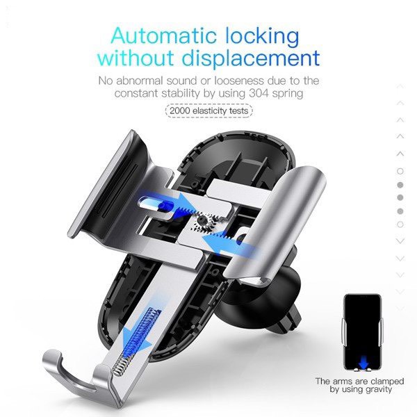 Đế giữ điện thoại khóa tự động dùng cho xe hơi Baseus Future Gravity Car Mount (Air Outlet Version) | BigBuy360 - bigbuy360.vn