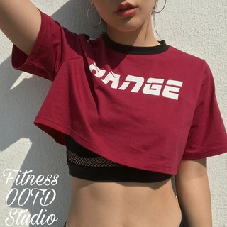 [ÁO] COMBO ÁO RANGE: CROPTOP + LƯỚI 4 MÀU ĐỎ/TRẮNG/ĐEN/TÍM