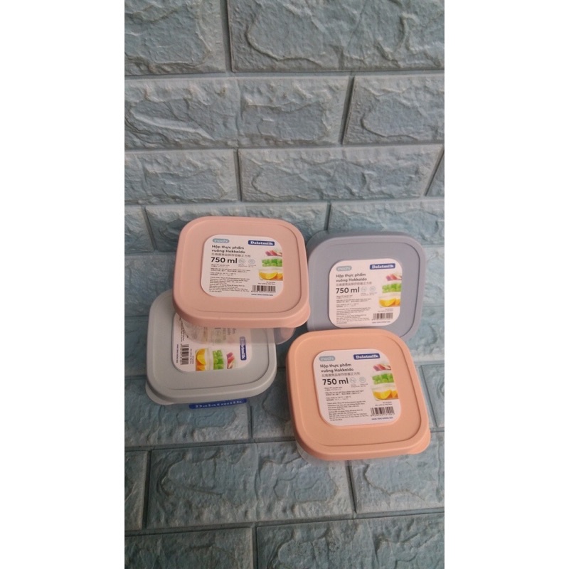 Combo 4 hộp nhựa cao cấp Inochi 750ml