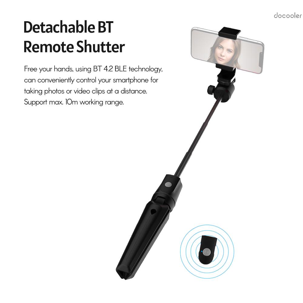 Gậy Tự Sướng 7 Phần Bằng Hợp Kim Nhôm Có Thể Kéo Dài Kèm Chân Đế Điều Khiển Bt Cho Điện Thoại / Camera | BigBuy360 - bigbuy360.vn