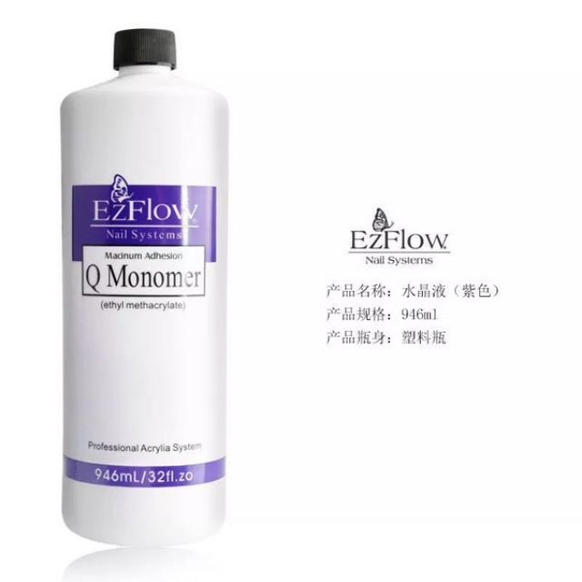 Dung dịch trắng và tím can 120ml huyên dùng cho đắp hoa bột. Đặc điểm tạo độ mềm bột dễ nặn tạo kiểu hoa fantassy