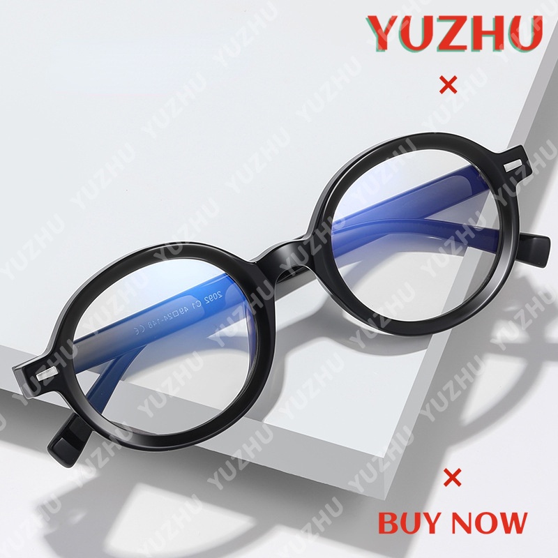 Kính TR90 Gọng Tròn Chống Ánh Sáng Xanh Phong Cách Hàn Quốc Cho Nam Và Nữ