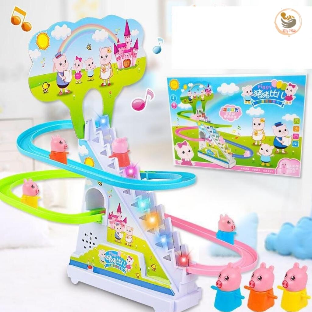 Đồ Chơi Leo Thang Mẹ Mốc Shop Nhiều Mẫu Ngộ Nghĩnh Heo Peppa Chó Vịt Leo Thang Phát Nhạc Cực Vui Tai Cho Bé Yêu