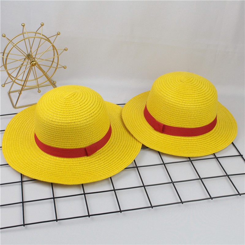 Mũ Cói Che Nắng Hóa Trang Nhân Vật Luffy Trong One Piece Thời Trang Mùa Hè Cho Mẹ Và Bé