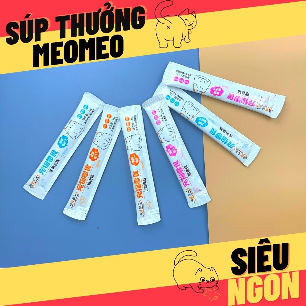 🦴SÚP DINH DƯỠNG CHO MÈO KCAT-cao cấp vị cá ngừ, cá hồi, thịt bò - pate cho mèo tất cả các giai đoạn ⚛️♋️