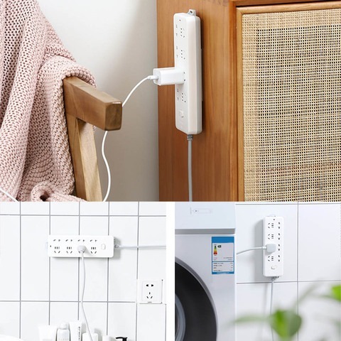 Giá đỡ ổ cắm điện dán tường tự dính không cần khoan lỗ sử dụng tiện lợi