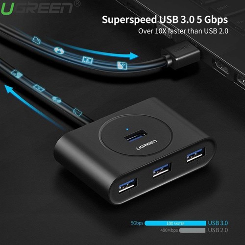 Bộ Chia USB 3.0 ra 4 Cổng Dài 1m - Hub USB 3.0 Ugreen 20291