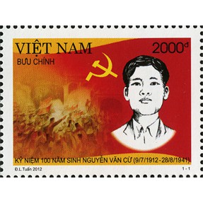 Tem sưu tập MS 1024 Tem Việt Nam Kỷ niệm 100 năm sinh Nguyễn Văn Cừ (9/7/1912 - 28/8/1941) 2012