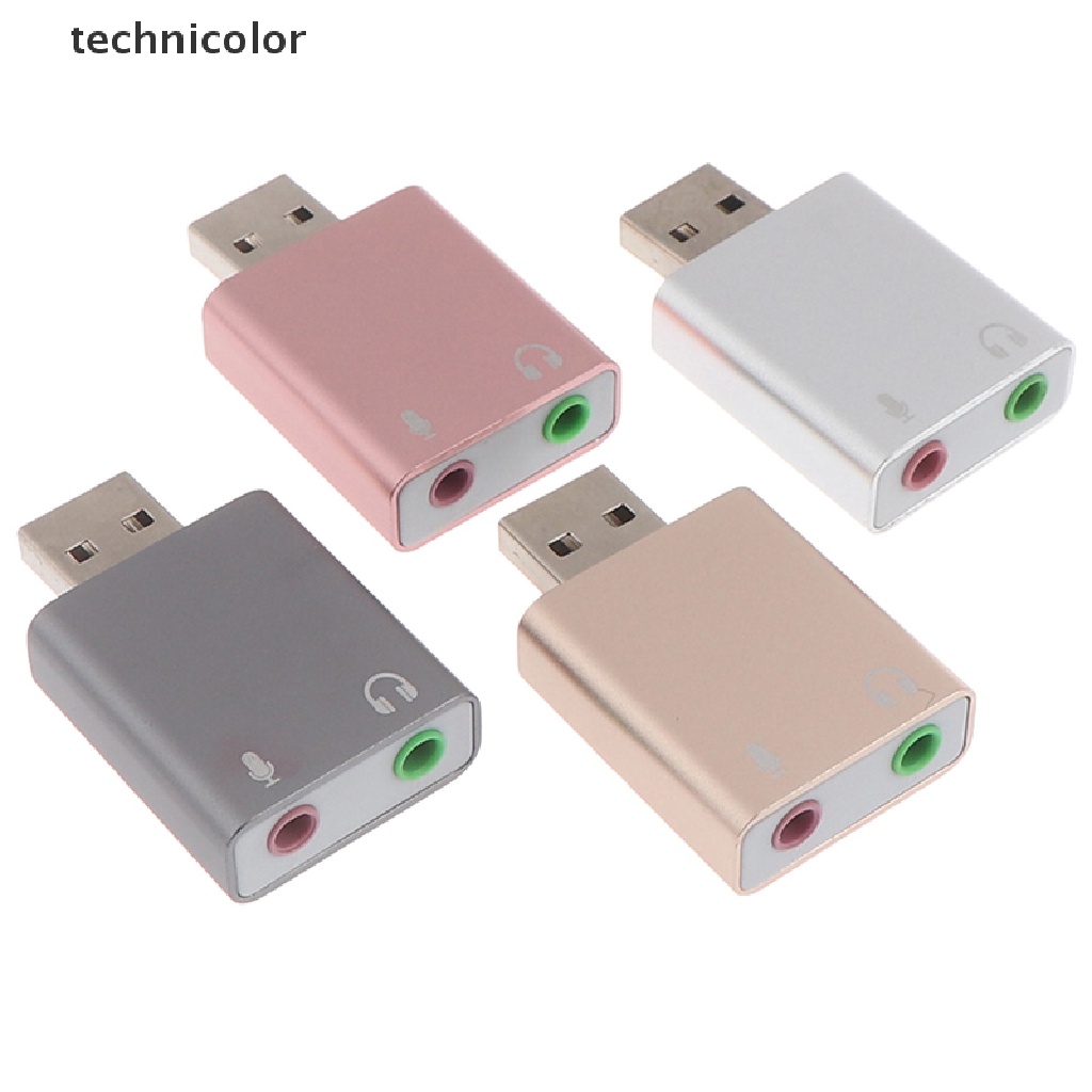 Thẻ Âm Thanh Nổi 3d Cổng USB 7.1 Cho Máy Tính / laptop 3.5mm