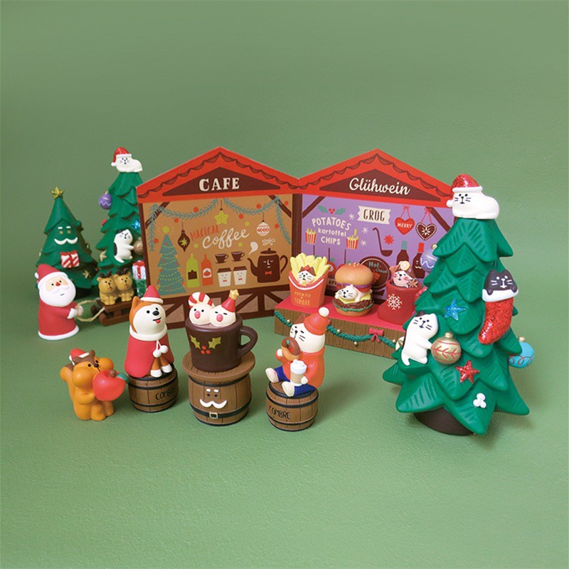 Đế Lót Ly Phong Cách Nhật Bản Chất Lượng Cao❤Búp Bê Trang Trí Cây Thông Noel ds-002
