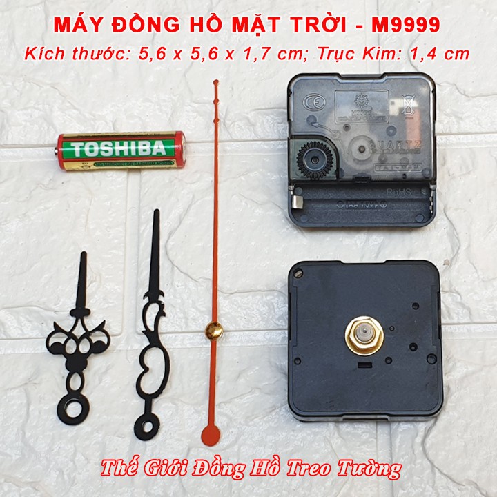 Máy Đồng Hồ MẶT TRỜI M9999 Đài Loan – Tặng Pin Toshiba và Bộ Kim HOA VĂN