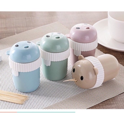 Hộp Đựng Tăm,Lọ Tăm, Hình Gấu Đáng Yêu